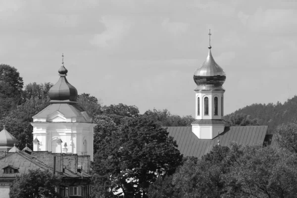 Het Historische Deel Van Oude Stad Nicholas Kathedraal Franciscaner Klooster — Stockfoto