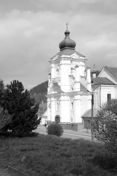 Partea Istorică Vechiului Oraș Catedrala Nicolae Mănăstirea Franciscană — Fotografie, imagine de stoc