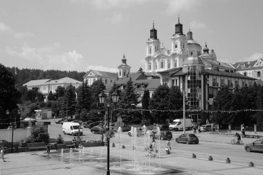 Eski şehrin tarihi kısmı. Dönüşüm Katedrali. Büyük kilise.