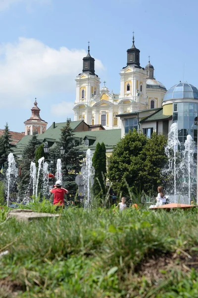 stock image The historic part of the old town.Cathedral of the Transfiguration.Great church