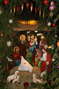  Manastırda Noel doğumu sahnesi