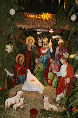  Manastırda Noel doğumu sahnesi