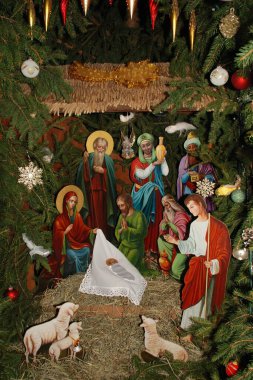  Manastırda Noel doğumu sahnesi