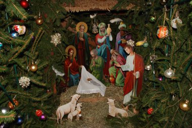  Manastırda Noel doğumu sahnesi