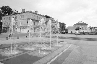 Old city street.The historic part of the old town.A small street of the old town.New square of the old town