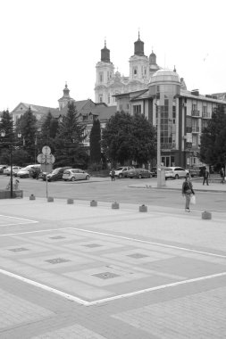 Eski şehrin tarihi kısmı. Dönüşüm Katedrali. Büyük kilise.