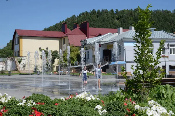 Old city street.The historic part of the old town.A small street of the old town.New square of the old town