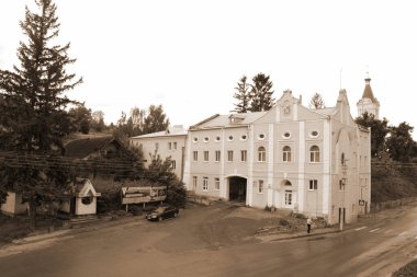 Eski şehrin tarihi kısmı. Epifani Manastırı 'nı inşa eden manastır. Büyük eski ortodoks kilisesi.