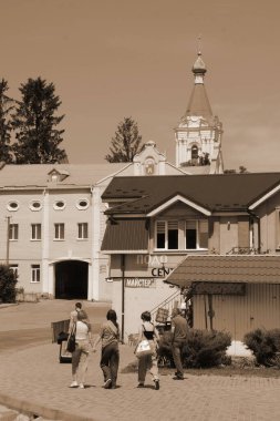 Eski şehrin tarihi kısmı. Epifani Manastırı 'nı inşa eden manastır. Büyük eski ortodoks kilisesi.