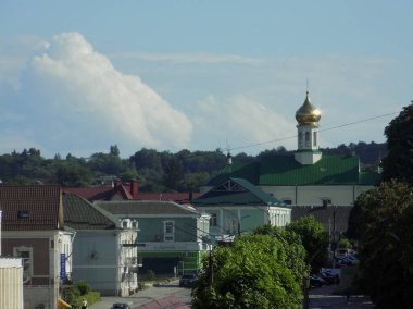 Eski şehrin tarihi kısmı. Eski kasaba, merkez cadde. St. Nicholas Katedrali (Fransisken Manastırı). Eski büyük kilise.