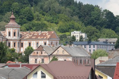 Eski şehrin tarihi kısmı. Eski kasaba binaları. 