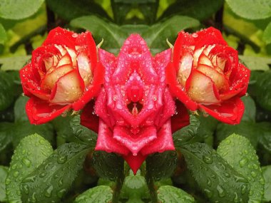  Kırmızı gül (Latin Rosa L.)          