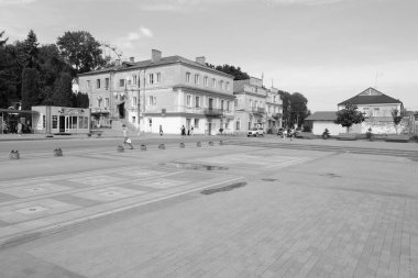 Old city street.The historic part of the old town.A small street of the old town.New square of the old town