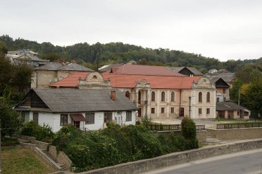 Eski şehrin tarihi kısmı. Eski kasaba binaları. 