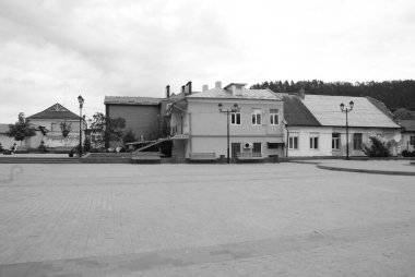 Old city street.The historic part of the old town.A small street of the old town.New square of the old town