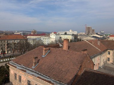 Eski kasabada Noel ağacı. Noel ağacı, eski kasaba.