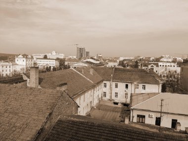 Eski kasabada Noel ağacı. Noel ağacı, eski kasaba.