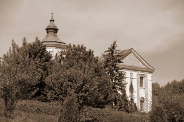 Eski şehrin tarihi kısmı. Eski kasaba binaları. 