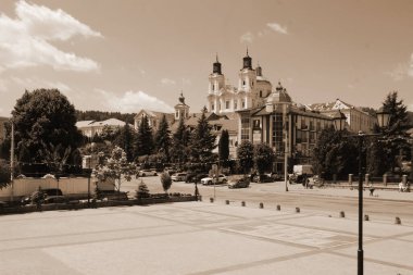 Eski şehrin tarihi kısmı.   