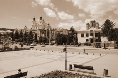 Eski şehrin tarihi kısmı.   