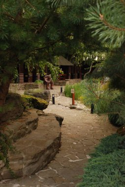 Göletin üzerine park et.  