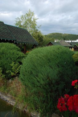 Göletin üzerine park et.  