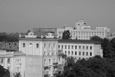 Eski kasabada Noel ağacı. Noel ağacı, eski kasaba.