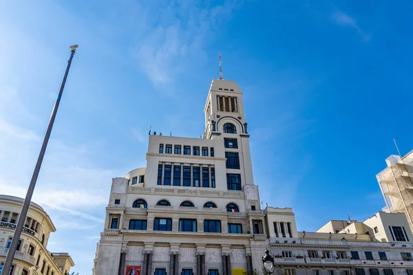Madrid Spanya Eylül 2022 Gökyüzüne Karşı Güzeller Sanatları Binası Madrid — Stok fotoğraf