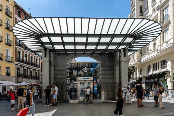 Madrid Spain September 2022 Gran Metro Station — Stock Photo, Image