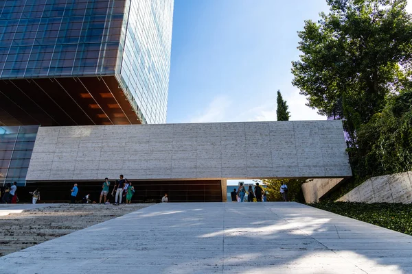 Madrid Spain September 2022 Castelar Building Designed Rafael Hoz Architect — Stock Photo, Image