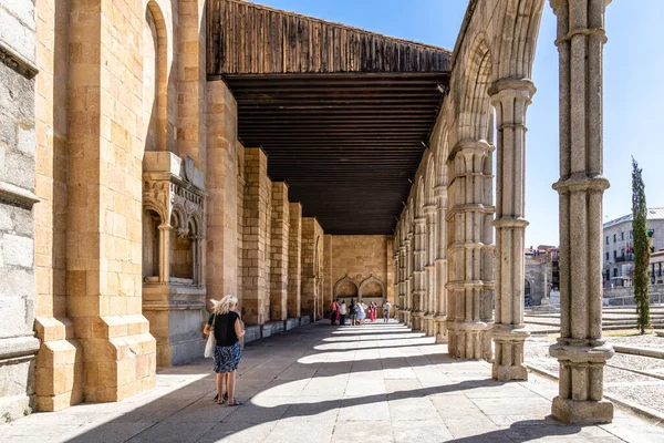 Авила Испания Сентября 2022 Года Фабрика Сан Висенте Стенами Построен — стоковое фото