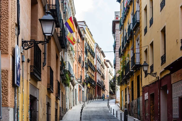 Madrid España Octubre 2022 Vista Calle Del Barrio Lavapies Madrid — Foto de Stock