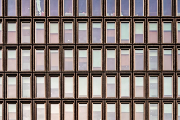 Abstract Modern Architecture Facade Frontal View Windows Facade Architectural Background — Foto de Stock