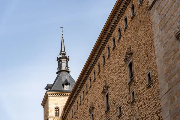 Utsikt Över Alcazar Toledo Det Sten Renässans Befästning Ligger Den — Stockfoto