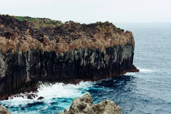 Cliffs North Coast Terceira Island Azores Portugal Cloudy Day Summer — Stock Photo, Image