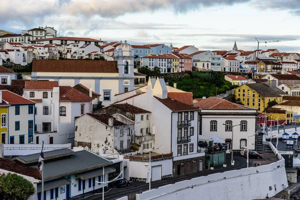 Angra Heroismo Portogallo Luglio 2022 Veduta Panoramica Della Città Vecchia — Foto Stock