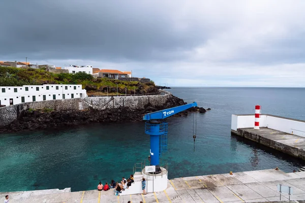 葡萄牙胡德港 2022年7月3日 港口景观 亚速尔Terceira岛 — 图库照片