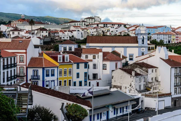 Angra Heroismo Portugal Juli 2022 Panoramisch Uitzicht Oude Stad Terceira — Stockfoto