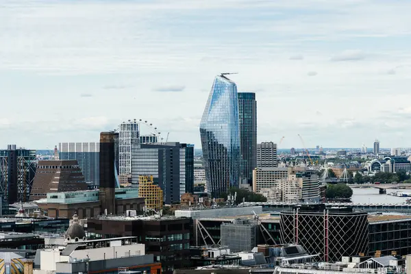 上からのロンドン市のパノラマビュー 高角度ビュー — ストック写真