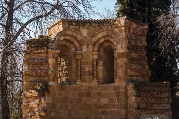 Ruins of the church of San Pelayo and San Isidoro in Retiro Park in Madrid.