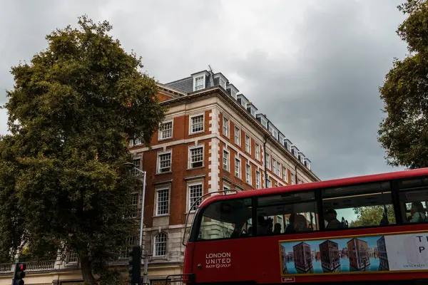 Лондон Велика Британія Серпня 2023 Міський Пейзаж Лондона Червоний Двоповерховий — стокове фото