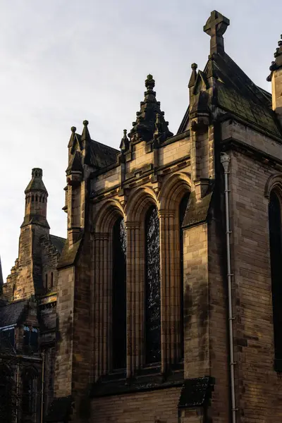 Glasgow Wielka Brytania Grudnia 2023 Uniwersytet Glasgow Budynek Historyczny Obraz Stockowy