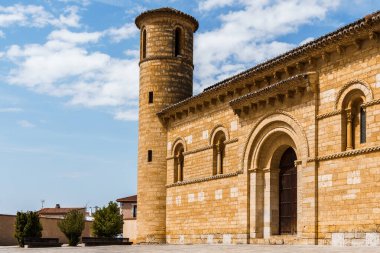 Romanesque church of San Martin of Fromista in Palencia, Spain. Exterior View clipart