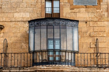 İspanya 'nın tarihi Ciudad Rodrigo kasabası..