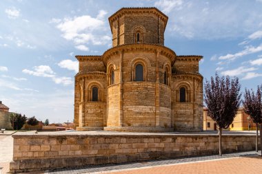 Romanesque church of San Martin of Fromista in Palencia, Spain. Exterior View clipart