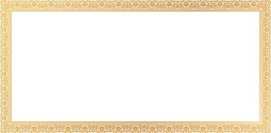 Tamamlama şablonu, sunumlar, kullanıcı arayüzü reklamları, planlar, kolajlar, reklam metinleri için vektör resimli çerçeve süslemeleri, izole edilmiş beyaz arkaplanlar