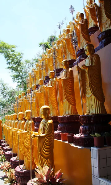 Guld Buddha Staty Tempel Wat Pho Bangkok Thailand För Banderoller — Stockfoto