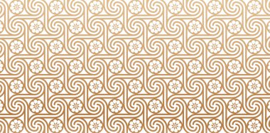 Sarmal altın çizgileri olan kusursuz desenli süslemeler zarif lüks dokuma duvar kağıdı, arka plan ve sayfa dolgusu, modaya uygun modern duvar kağıdı veya tekstil malzemesi için izole edilmiş beyaz arkaplan