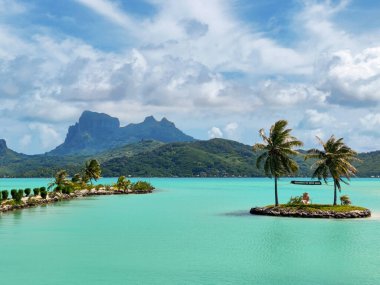 Tahiti adası doğa manzarası, Fransız Polinezyası