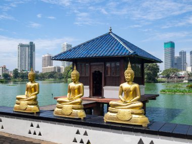 Colombo şehrindeki Gangarama Sima Malaka Budist Tapınağı, Sri Lanka, Seylan Adası